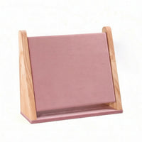 Jewelry Display Stand with Padded Surface Long-Lasting Tabletop Jewelry Holder Wooden Display Rack Simple Organizer Portable