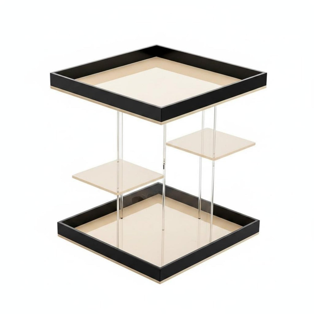 Rotating Makeup Organizer Saving Space Rotating Cosmetic Tray Easy to Clean Makeup Storage Stand for Desktop, Dresser, Entryway