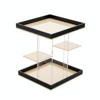 Rotating Makeup Organizer Saving Space Rotating Cosmetic Tray Easy to Clean Makeup Storage Stand for Desktop, Dresser, Entryway