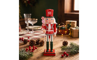 Wooden Nutcracker Figurine Holiday Nutcracker Guard Classic Tabletop Ornament for Mantel