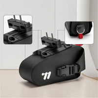 Bike Rear Saddle Bag Waterproof Saddle Bag with Fastening Mount Quick-Release Compact for Cyclists, Road Cycling