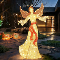 Glowing Angel Ornament for Christmas Scene Decoration (EU Standard)
