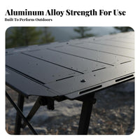 IGT Compatible customizable Camp Desk Foldable space-saving Camp Table Multi-Functional Camping Furniture aesthetic for al fresco diningkers, Backpackers, Outdoors, Campsite, Tailgating, Backyard