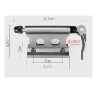 Metal Bike Fork Mount Bracket Circular Cutout Quick-Release Fork Mount for Travel