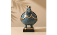 Decorative Horse Figurine Textured Horse Figurine with Base Elegant Sculpture for Art Collectors, Entryway Console