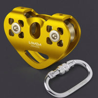 Climbing Pulley with Carabiner Certified Heart-Shaped Pulley Hardware for Crisis Workers