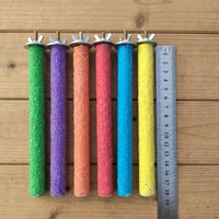 Parrot Perch 2 Pack Grinding Perch Stand, Rough Texture for Beak and Claws, Fastener Cage Accessory, Grinding Stone