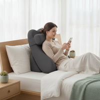 Bed Support Pillow with Headrest Contoured Reading Pillow with Headrest Cushion Supportive Multifunctional for Readers