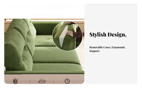 L-Shaped Sectional High spinerest Sofa sturdy Wood Frame Couch for Apartment Dwellers, Homeowners, Small Apartments, Lounge Area