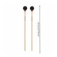 Yarn-Wrapped Marimba Mallets Wooden Vibraphone Mallets Soft Professional for Performance