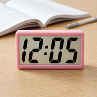 Minimalist Digital Alarm Clock for Students and Kids, Bedside Desk Clock with Magnetic Mount