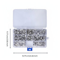 600 Pieces Fishing Line Crimping Tube Resistant Aluminum Crimping Sleeve Burr Wire Connector