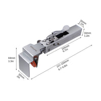 Stainless Steel Drawer Front Installation Clamp Non-Slip Pad Adjustable Drawer Mounting Tool Heavy Duty Cabinetry Jig for Workshop