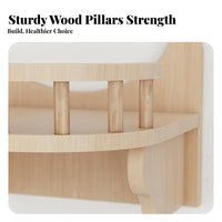 Space-Saving Design Wall-Mounted Feline Furniture Set Easy Installation Feline Climbing System Scratch-Friendly Surface Pet Supplies Sturdy Construction for Apartment Dwellers, Indoor, Indoors, Small Apartments, Living Room