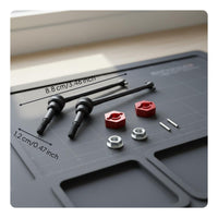 1/12 Scale RC Car Front Drive Shaft Steel Construction High Durability Universal for Rough Terrain
