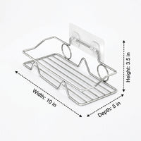 Shower Shelves and Wall Shelf Storage Shelf Stainless Steel, Single Layer Shower Storage Organiser for Washroom and Kitchen Organization Units
