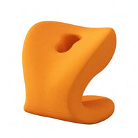 Sweatshirt Material Wave-Tail-Tail Rest Pillow Curved Shape Office Chair Pillow for Lunchtime Resting