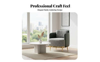 Houndstooth Accent Chair Nordic Design Upholstered Armchair Minimalist Design Ergonomic Rearrest for Adults, Living Room