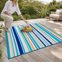 Thickened Foldable Beach Picnic Mat, Moisture-proof Outdoor Rug, PP Woven Camping Blanket for Outings and Camping