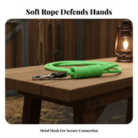 Equestrian Training Lead Tug-Resistant Horse Lunge Line Equine Lunge Line Long-Lasting Brass Hook Braided Horse Lead Rope