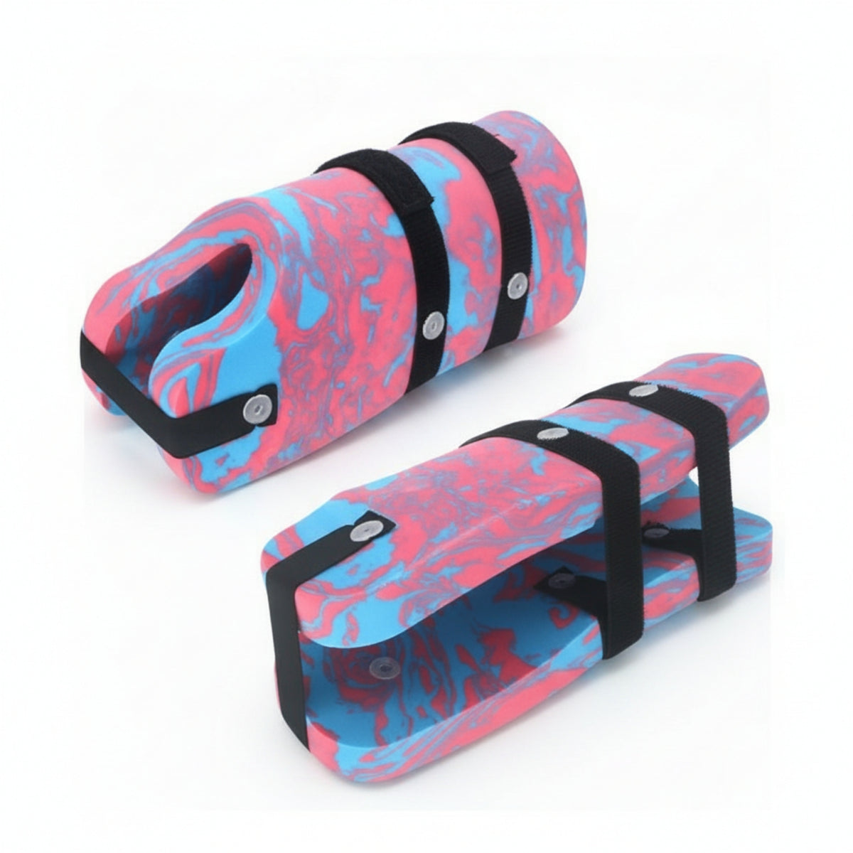 EVA Buoyancy Shoes Open Front Foam Black Footwear Straps for Rehabilitation