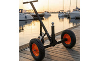 Trailer Mover Heavy-Duty Trailer Mover with Pneumatic Tires Adjustable-Height for Boaters, Driveways