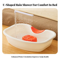 Water Circulation Hair Relaxation Basin Constant Temperature Heating Lay-in Shampoo Bowl Ergonomic Neck Support Bedside Shampoo Basin