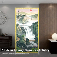 New Chinese Design Single Panel Partition Movable Single-Panel Art Screen Mobile Room Divider Light Luxury Aesthetic for Interior Designers, Office Workers, Business Owners, Entryway, Studio Apartment, Bedroom, Restaurant