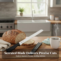 Serrated Bread Anti-Rust Bread Slicing Sturdy Stainless Steel Cake Cutting Tool for Chefs, Home Cooks, Restaurant