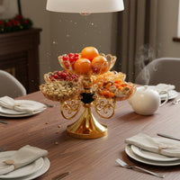 Multi-Tier Snack Tray Luxury Design Multi-Tier Candy Holder Easy to Clean
