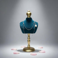 2 Pieces Multi-Functional Vintage Necklace Bust Photo Prop Necklace Display Stand Handmade Bracelet Display Stand Stable Base for Photographers