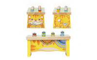 Early-Learning Whack-Arodent Toy Tabletop Wooden Toy with Pegs Compact Interactive for Toddlers, Young Children, Playrooms, Preschools