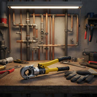 Heavy Duty Manual Pipe Press Tool Portable Case Copper Tube Crimper for Plumbing, Repair