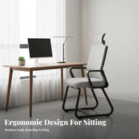 Adjustable Height Rolling Mesh Chair Swivel Function Rolling Mesh Seat Ergonomic Design Seating Furniture Support for Office Workers, Students, Adults, Study Room, Bedroom