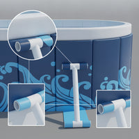 No-Inflation Framed Swimming Pool Sturdy Pool with Frame Stable Long-Lasting for Children, Backyard, Patio