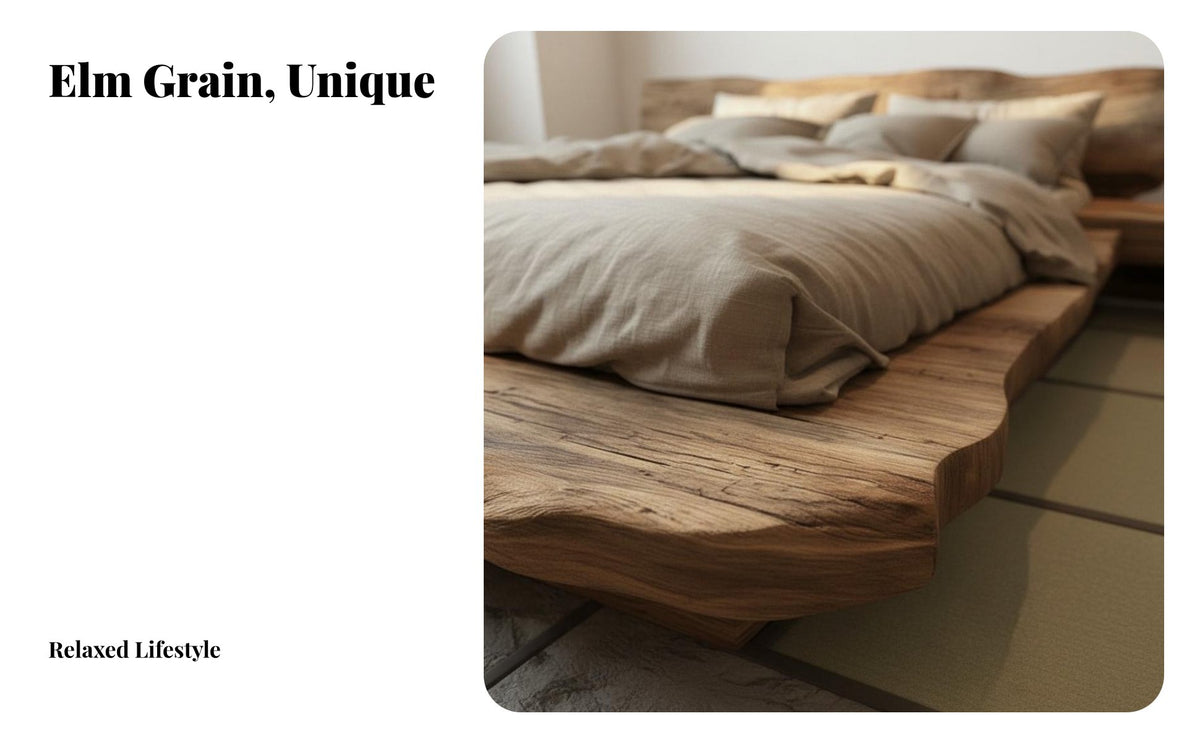 Minimalist Elegance Aesthetic Bed No Box Spring Needed Low Profile Foundation Bed Heavy Duty for Hotel Owners, Design Enthusiasts, Guesthouse