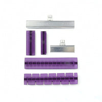 6 Pieces Paintless Ding Puller Tabs with Metal Blocks Heavy-Duty Ding Repair Tabs Notched Tool Reinforced for Garages