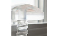 40 Pieces Inner Rail Curtain Stop Clear Construction Curtain Track End Stop Universal Usage