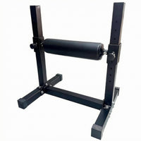 10 Positions Bulgarian Split Squat Rack Stable Base Bulgarian Split Squat Stand Steel Lunge and Glute Bridge Stand Bolted Assembly for Home Gym
