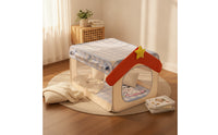Pet Sleeping Mat Cushioned Dog Mat Cushion with Dog Print Gentle Pet Pad Velvety for Dogs, Floor, Living Room
