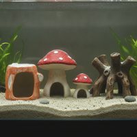 Aquarium Ceramic Hideaway Decor for Fish, Shrimp, and Turtles