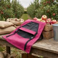 Shoulder Straps Gardening Picking Bag Front Pouch Harvest Apron Bag Buckle Opening Garden Harvest Apron Two-Tone for Unwanted Plants Pulling