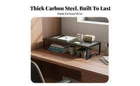Space Saving Layered Shelf Insert Easy to Install Adjustable Cabinet Shelf Multi-Purpose for Students, Renters, Bookcase, Dorm Room, Kitchen