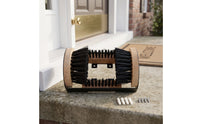 Heavy-Duty Boot Scrubber Brush Outdoor Boot Brush Mounted Shoe Scrubber Weather-Resistant for Gardeners, Hikers, Entryway, Mudroom, Garage