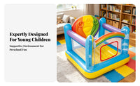 Kids Spring Castles Mesh Sides Inflatable Trampoline Colorful Inflatable Bouncer