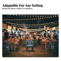 Thickened Design Stackable Monobloc Chair No Assembly Required externaldoor Furniture Easy to Clean Patio Seating Long-lasting for Restaurant Owners, Event Organizers, Homeowners, Night Market, Food Stall, Beach, Garden