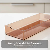Japanese & design sectional Drawer Divider Clear Design Kitchen Organizer tailoredizable Layout Cutlery Tray Adjustable for Organization aficionados, Families, homeowners, Craft Room, Office, Bathroom Vanity
