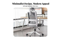 Height Adjustable Mesh Back Swivel Chair Effortless Rolling Casters Office Furniture Ergonomic Design Seating Solution Padded Seat Cushion for Students, Gamers, Conference Room, Bedroom, Gaming Setup