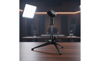 Adjustable Desktop Audio Capture Device Stand Tabletop Desktop Mic Stand Stable Low-Profile for Recording, Broadcasting