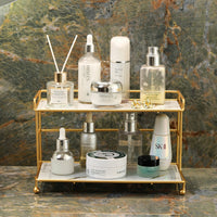 Bathroom Cosmetic Storage Rack Iron Anti-Rust Desktop Organizer